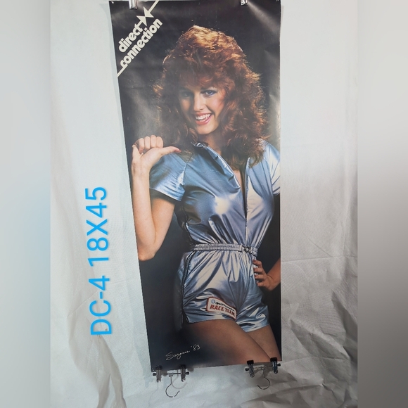 Vintage Miss Direct Connection Suzanne 1983  Dodge Plymouth Racing Poster - Picture 6 of 6